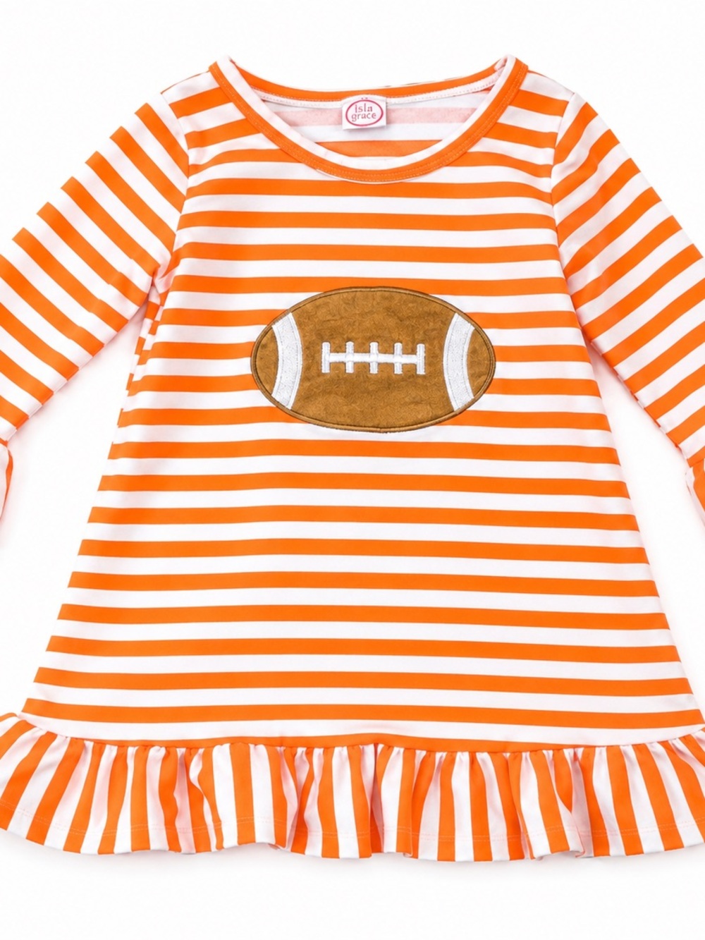 Orange Striped Football Dress